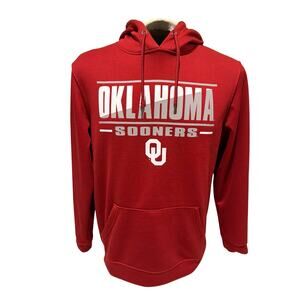 Colosseum Oklahoma Sooners Hoodie Men’s Medium Red NCAA OU Pullover Sweatshirt